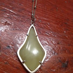 JEWEL KADE yellow jade long necklace